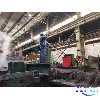 鋼廠鋼板紅外測溫演示-R500 Pro機型拍攝