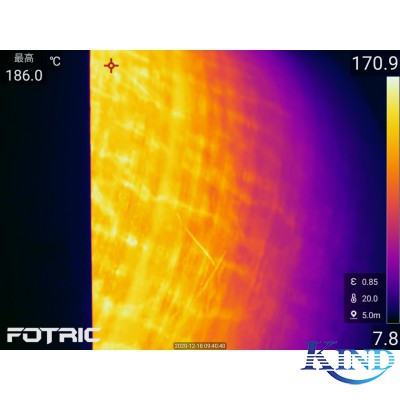 FOTRIC 348X 鋼管防腐涂料生產線紅外測溫視頻案例